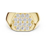Load image into Gallery viewer, Cluster Face Mens Ring — 0.91ct