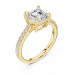 Load image into Gallery viewer, Deco 2.00ct Asscher Cut Diamond Ring