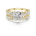 Load image into Gallery viewer, Baroque 1.73ct Cushion Cut Diamond Ring