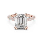 Load image into Gallery viewer, Apex 3.71ct Emerald Cut Diamond Ring