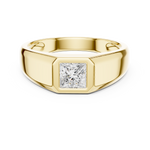 Load image into Gallery viewer, Princess Signet Mens Ring — 0.50ct