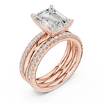 Load image into Gallery viewer, Oberon 2.83ct Emerald Cut Diamond Ring