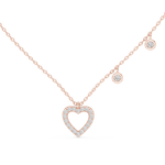 Load image into Gallery viewer, Double Heart Necklace — 0.48ct