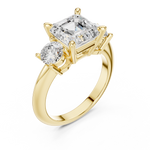 Load image into Gallery viewer, Grandeur 2.50ct Asscher Cut Diamond Engagement Ring