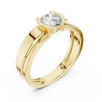 Load image into Gallery viewer, Tapered Channel Mens Ring — 0.50ct