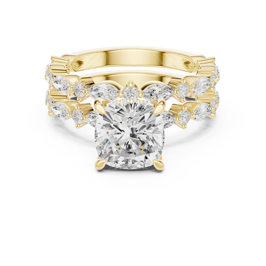 Glacier 2.65ct Cushion Cut Diamond Ring