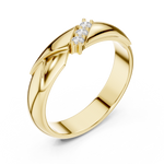 Load image into Gallery viewer, Graduated Trio Mens Ring — 0.08ct