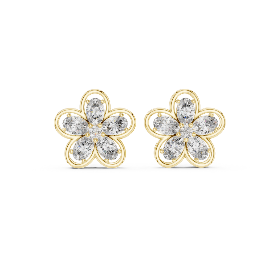 Mila Diamond Solitaire Stud Earrings