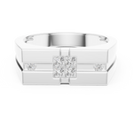 Load image into Gallery viewer, Geometric Cluster Mens Ring — 0.22ct