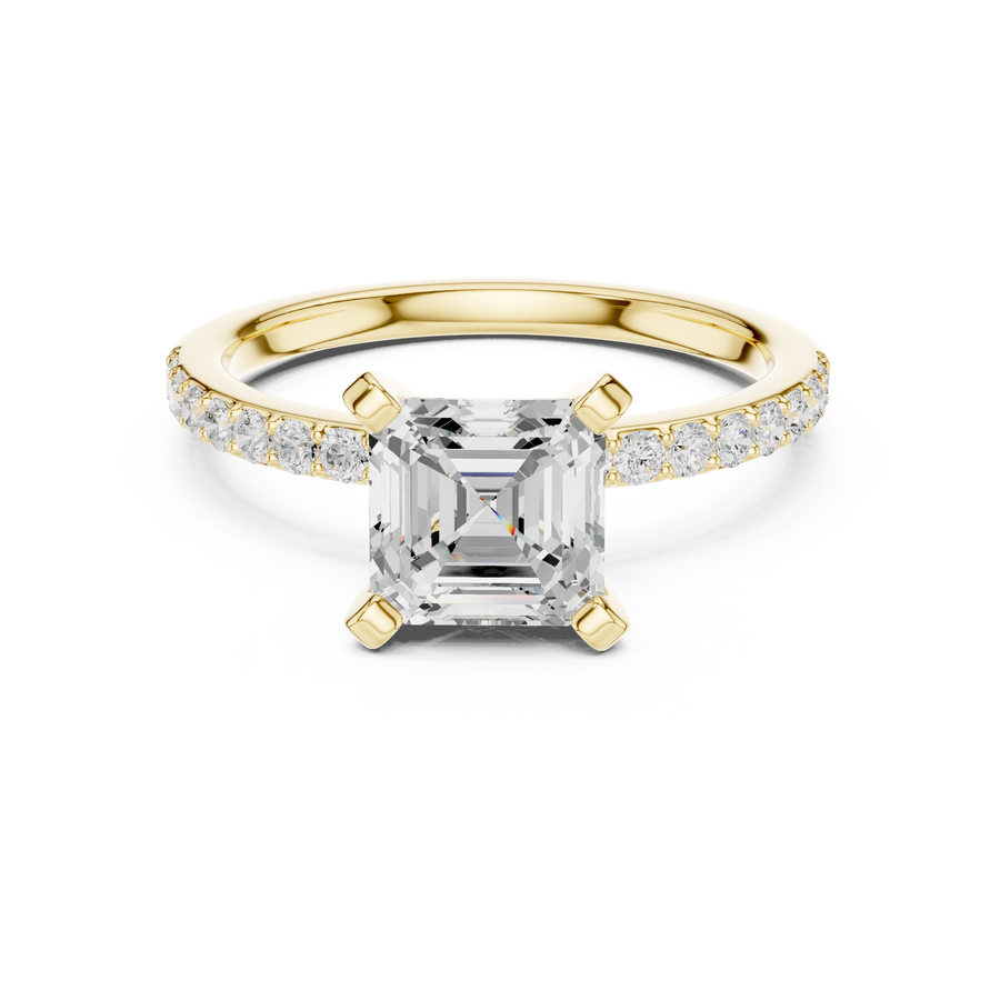Hera 2.00ct Asscher Cut Diamond Engagement Ring