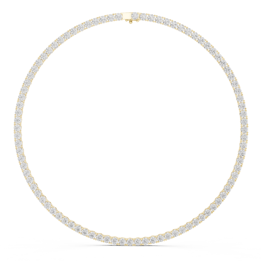 Full Eternity Tennis Necklace — 27.00ct