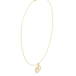 Load image into Gallery viewer, Open Circle Pendant Necklace — 0.09ct