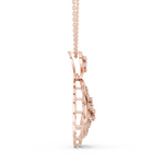 Load image into Gallery viewer, Swirl Teardrop Pendant — 0.64ct