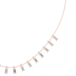Load image into Gallery viewer, Graduated Baguette Tennis Necklace — 1.74ct