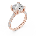 Load image into Gallery viewer, Summit 3.68ct Cushion Cut Diamond Ring