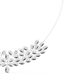 Load image into Gallery viewer, Peacock Fan Choker Necklace — 4.24ct