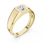 Load image into Gallery viewer, Princess Signet Mens Ring — 0.50ct