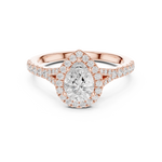 Load image into Gallery viewer, Lune 1.00ct Pear Shape Diamond Ring