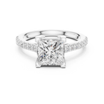 Load image into Gallery viewer, Reina 2.00ct Princess Cut Diamond Engagement Ring