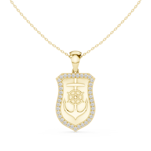 Shield Anchor Pendant — 1.11ct