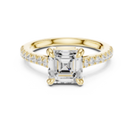 Load image into Gallery viewer, Deco 2.00ct Asscher Cut Diamond Ring