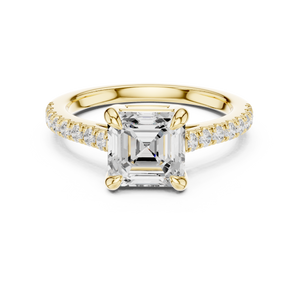 Deco 2.00ct Asscher Cut Diamond Ring