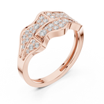 Load image into Gallery viewer, Pyramid Top Mens Ring — 0.43ct