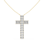 Load image into Gallery viewer, Diamond Cross Pendant — 7.00ct