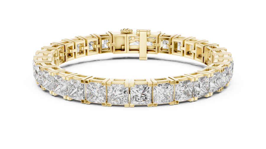 Princess Tennis Bracelet — 24.28ct