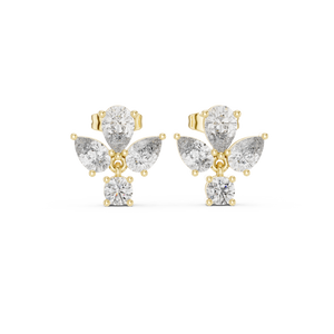 Sona Diamond Solitaire Stud Earrings