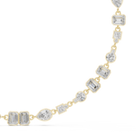 Load image into Gallery viewer, Mixed-Shape Tennis Necklace — 5.49ct