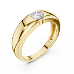 Load image into Gallery viewer, Smooth Dome Mens Ring — 0.01ct