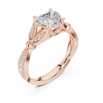 Load image into Gallery viewer, Coeur 1.42ct Heart Cut Diamond Ring