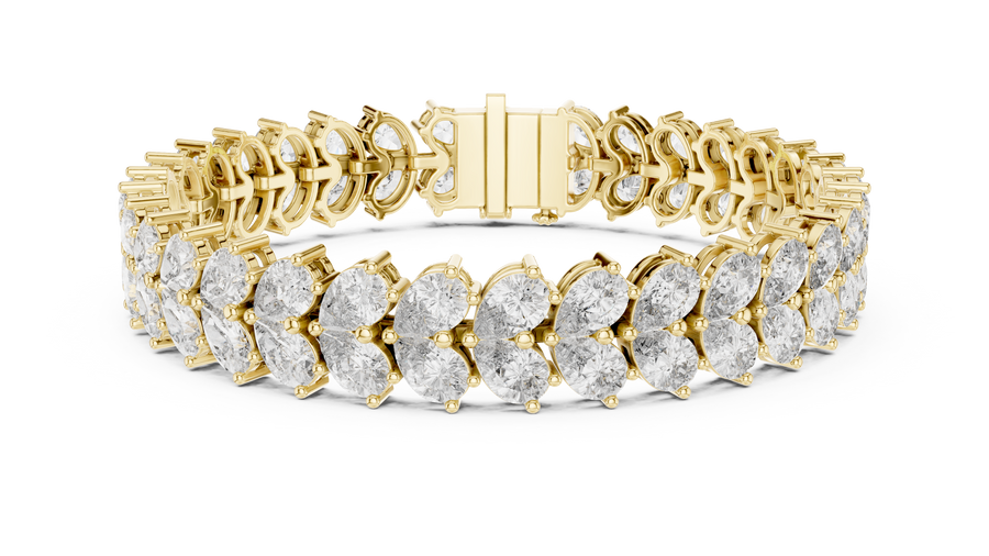 Pear Tennis Bracelet — 17.58ct