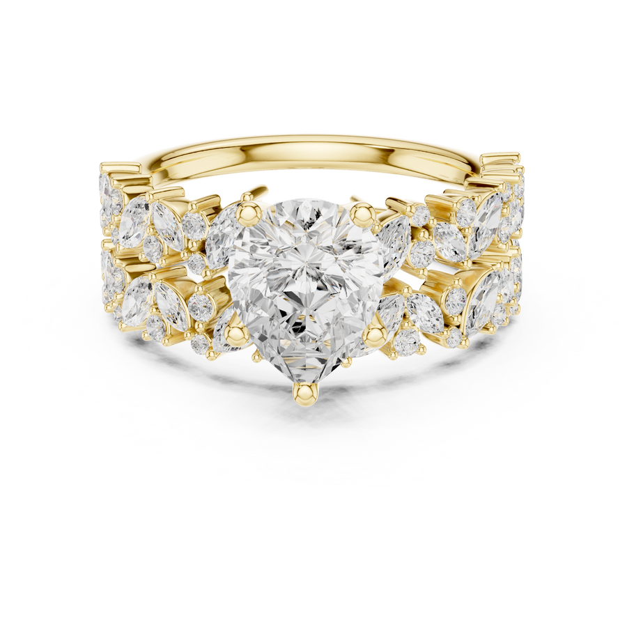 Raindrop 1.60ct Pear Shape Diamond Ring