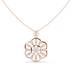 Load image into Gallery viewer, Floral Wheel Pendant — 0.84ct