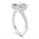 Load image into Gallery viewer, Monolith 3.83ct Emerald Cut Diamond Ring