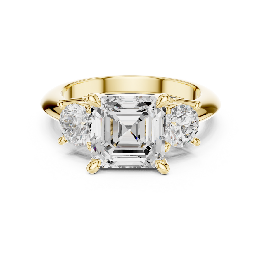 Grandeur 2.50ct Asscher Cut Diamond Engagement Ring
