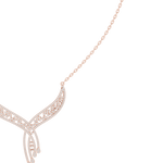 Load image into Gallery viewer, Crescent Wing Statement Necklace — 1.51ct