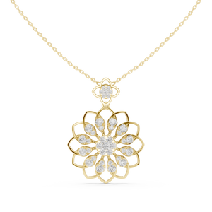 Sunflower Marquise Pendant — 1.76ct