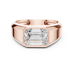 Load image into Gallery viewer, Emerald Signet Mens Ring — 1.80ct