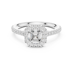 Load image into Gallery viewer, Mireille 0.86ct Emerald Cut Diamond Ring