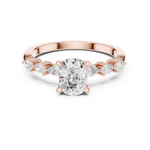 Load image into Gallery viewer, Velour 2.00ct Cushion Cut Diamond Pavé Ring