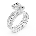 Load image into Gallery viewer, Oberon 2.83ct Emerald Cut Diamond Ring