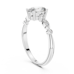 Load image into Gallery viewer, Petal Side lab grown diamond ring
