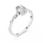 Load image into Gallery viewer, Petal Side lab grown diamond ring
