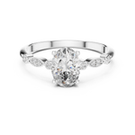 Load image into Gallery viewer, Petal Side lab grown diamond ring

