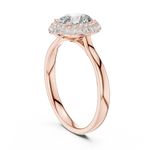 Load image into Gallery viewer, Halo Oval lab grown diamond ring
