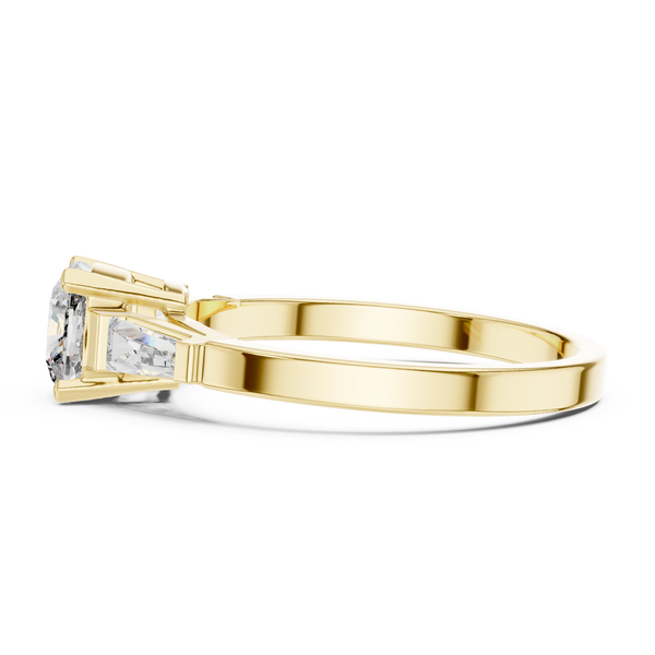 Tapered Baguette lab grown diamond ring