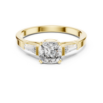 Load image into Gallery viewer, Tapered Baguette lab grown diamond ring
